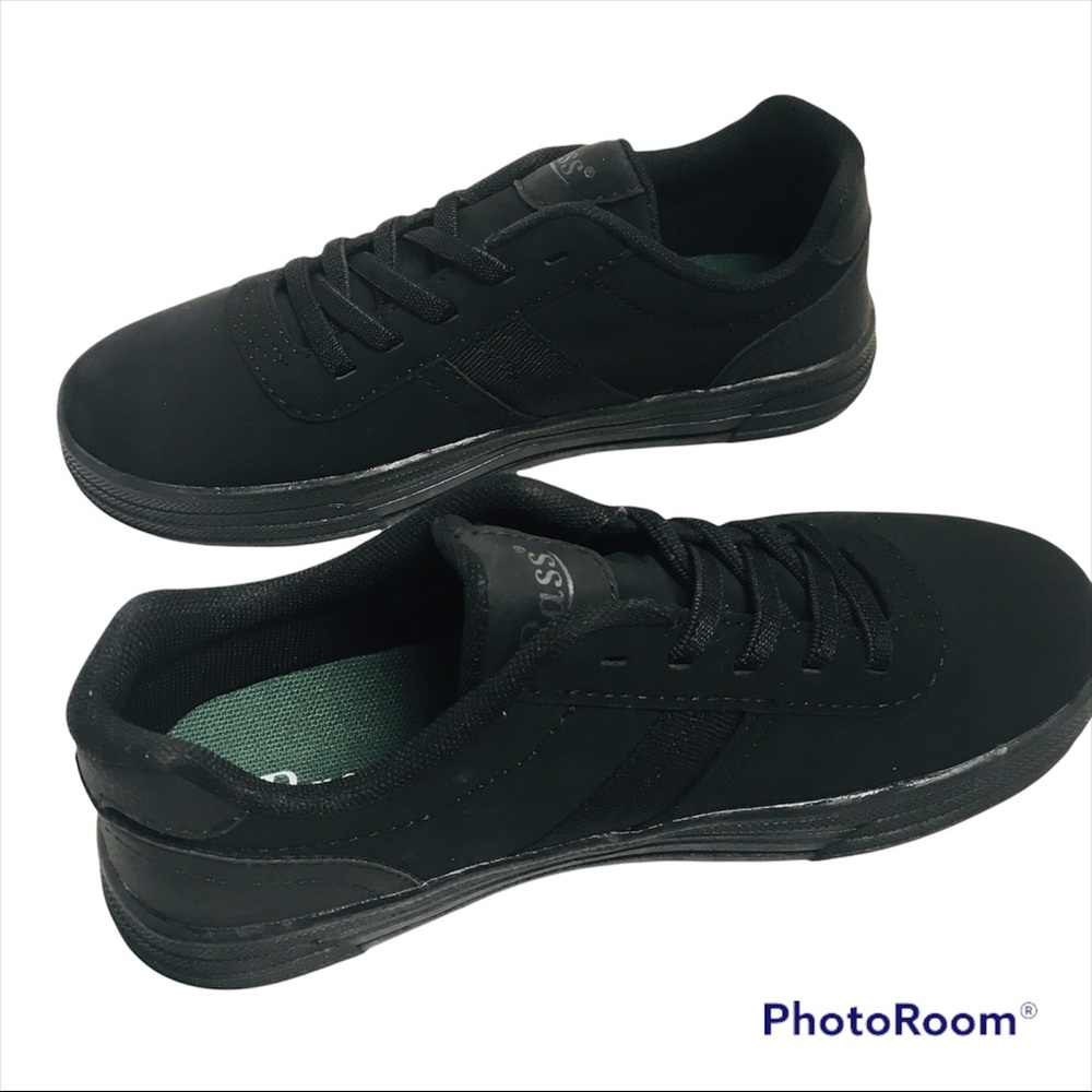 NEW G.H. BASS & CO. Slip-On Laced Shoe Boy's Size 3 Kid's Medium Width Black NIB - Picture 10 of 16
